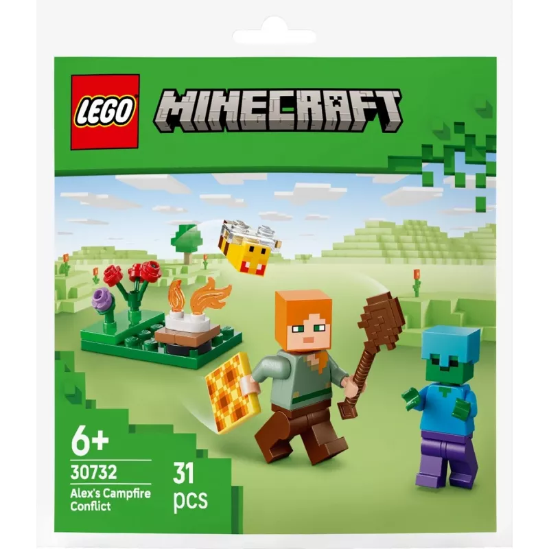 Bricks Minecraft 30732 Alekso stovyklavietės konfliktas