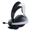 Ausinės Sony PULSE Elite, laidinės ir belaidės, žaidimų, Bluetooth, juodos ir baltos, su įkrovimo stovu