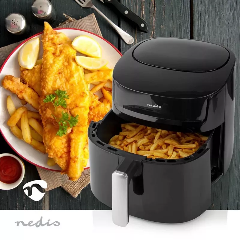 Nedis KAAF170BK karšto oro gruzdintuvė 7.2 L 1800 W juoda