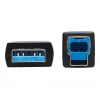 Eaton Tripp Lite Series USB 3.2 Gen 1 Plenum-Rated Fiber Active Optical Cable (AOC) - A/B M/M, Juoda, 20m - USB laidas - USB A tipas (vyriškas) į USB B tipą (vyriškas) - USB 3.2 Gen 1 - 20,0 m - P