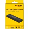 DeLOCK 42615 Juodas M.2 SSD korpusas