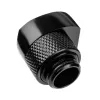 Alphacool 17604 Juoda 1/4 colio sriegio žarnos jungtis