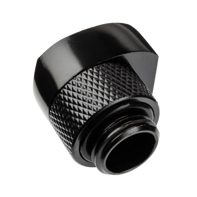 Alphacool 17604 Juoda 1/4 colio sriegio žarnos jungtis