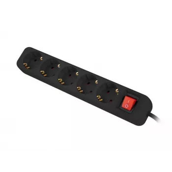 Ilgintuvas LANBERG PS1-05F-0150-B 1,5 m, 5x230 V, su apsauga
