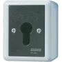 Jungiklis su raktu JUNG 806.28 G — 2P, laidinis, 250 V AC, 16 A, juodas/baltas