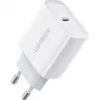 Ugreen USB Power Delivery 3.0 Quick Charge 4.0+ 20W 3A sieninis įkroviklis (baltas)