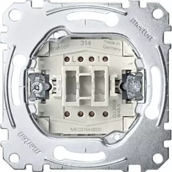 Merten MEG3154-0000 mygtukinis jungiklis, 1P, metalinis, 250 V AC, 10 A