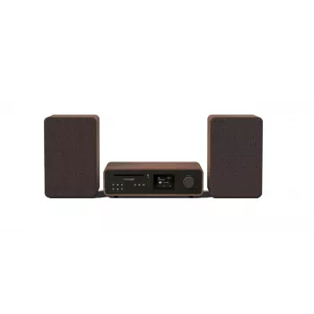 PURE Classic Stereo HiFi-Audio sistema 100W DAB+ Bluetooth Wi-Fi CD juodas riešutas