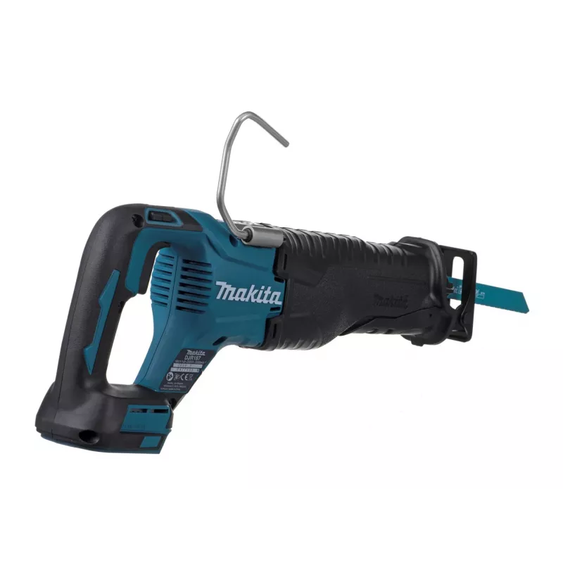 Pjūklas stūmoklinis Makita DJR187Z, 18V Li-Ion, eiga 32 mm, smūgių dažnis 2300–3000 s/min, pjovimo gylis mediena 255 mm, metalas 130 mm