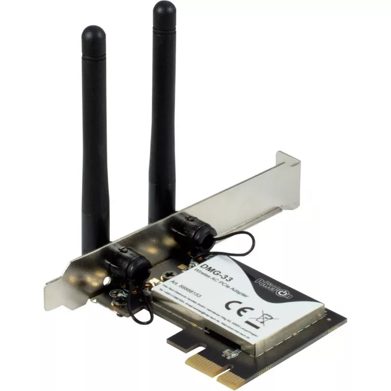 Vidinė belaidžio tinklo kortelė Inter-Tech DMG-33 1300 Mbit/s