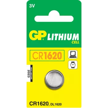 Vienkartinė baterija GP Batteries CR1620 ličio elementas