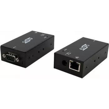 Serijinio įrenginio serveris Exsys EX-6111-2POE Ethernet į 1×RS-232 su PoE ir 5V/4A maitinimo šaltiniu