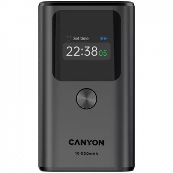 Nešiojamas Powerbank CANYON OnPower 130 TFT 10000 mAh