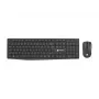 Belaidis klaviatūros ir pelės rinkinys NATEC SQUID, QWERTY US International, 105 klavišų, juodas, 1600 DPI