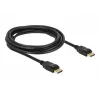 Delock DisplayPort kabelis – DisplayPort (vyriškas) į DisplayPort (vyrišką) – 3 m – su užraktu – juodas