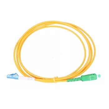 Šviesolaidinis pataiklis Extralink LC/UPC – SC/APC, vienmodis G.652D, simpleksas, 3 mm apvalkalas, 2 m