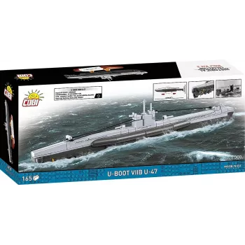 Konstrukcinis modelis povandeninis laivas Cobi U-47 T.VIIB 1:300 rinkinys