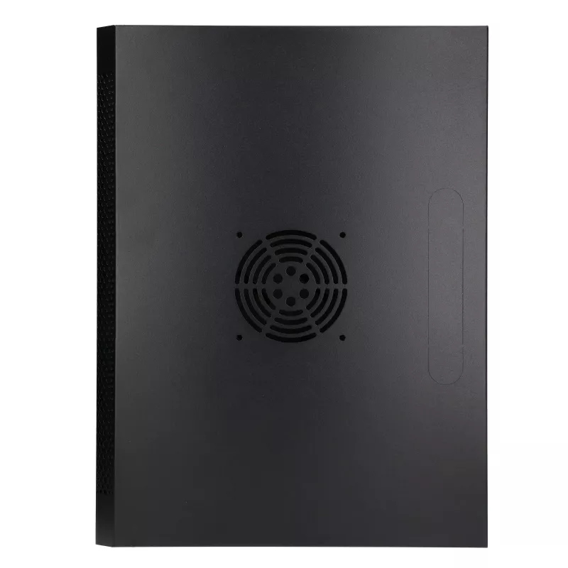 EXTRALINK LITE 4U 530×400 sieninis stovo korpusas juodas su lentyna