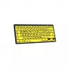 Belaidė Bluetooth klaviatūra Logickeyboard LKB-LPBY-BTPC-DE, QWERTZ, didelės raidės, geltona/juoda