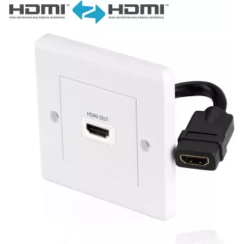 HDMI sieninė plokštė PureLink X-HW001-1 vieno prievado įleidžiama HDMI jungtis montavimui į sieną