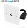 HDMI sieninė plokštė PureLink X-HW001-1 vieno prievado įleidžiama HDMI jungtis montavimui į sieną