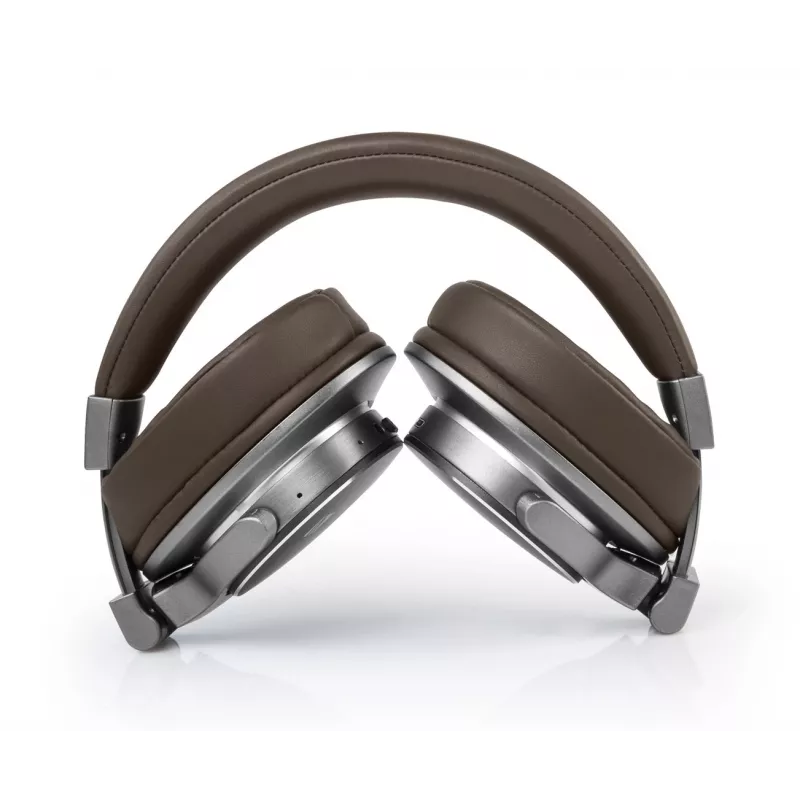 Belaidės ausinės Muse M-278 BT, ant ausų, Micro-USB, Bluetooth, ruda, sidabrinė
