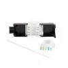 LogiLink NK4066 Keystone modulis RJ45 plokščias juodas/baltas