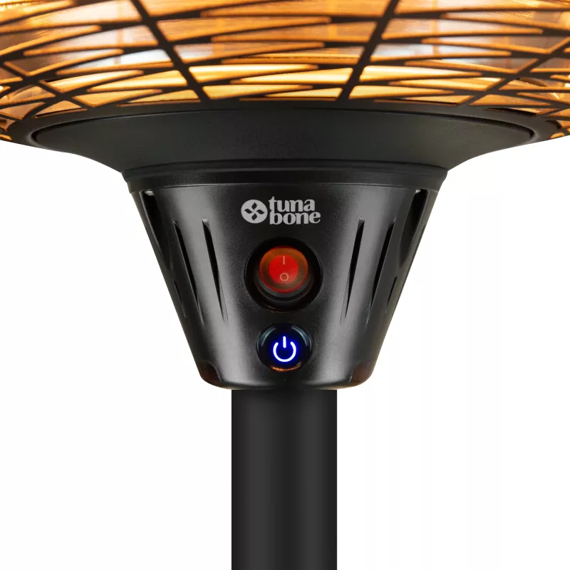 Elektrinis stovimas infraraudonųjų spindulių terasinis šildytuvas TARGUS TB2068S-01, 2000 W, 3 galios lygiai, IP45, iki 20 m²
