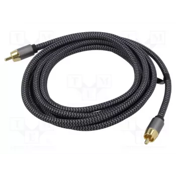 Goobay 65296. Anschluss 1: RCA, Steckverbinder 1 Geschlecht: Männlich, Anschluss 2: RCA, Steckverbinder 2 Geschlecht: Männlich, Kabelmaterial: Kupfer,