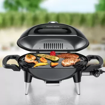 Elektrinis kepsninė ROMMELSBACHER BBQ 4000, 2200 W, 300 °C, stalinė, rūdžių spalvos