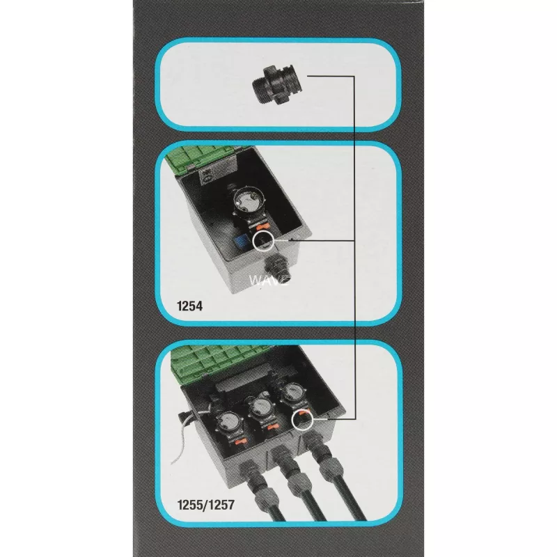 Sodo dušo priedas Gardena 5319-20 juodas, tinkantis Ventilbox V1 V3