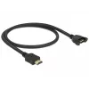 HDMI ilginimo laidas DeLOCK 85463 0,5 m A tipo kištukas į lizdą juodas