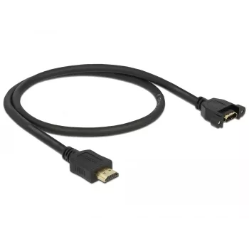 HDMI ilginimo laidas DeLOCK 85463 0,5 m A tipo kištukas į lizdą juodas