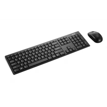 Belaidis klaviatūros ir pelės rinkinys Lenovo 100 (JAV išdėstymas, kompaktiška 2,4 GHz pelė)