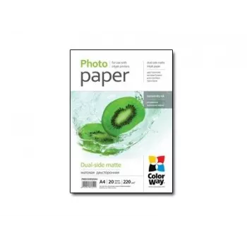Foto popierius ColorWay PMD220020A4 A4 matinis 220 g/m² 20 lapų