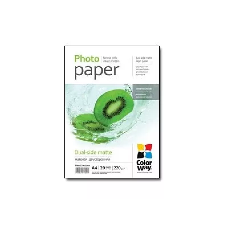 Foto popierius ColorWay PMD220020A4 A4 matinis 220 g/m² 20 lapų
