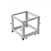Atviras stovas Rack 19 9U 600x600-1100 reguliuojamas pilkas