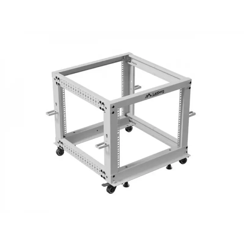 Atviras stovas Rack 19 9U 600x600-1100 reguliuojamas pilkas