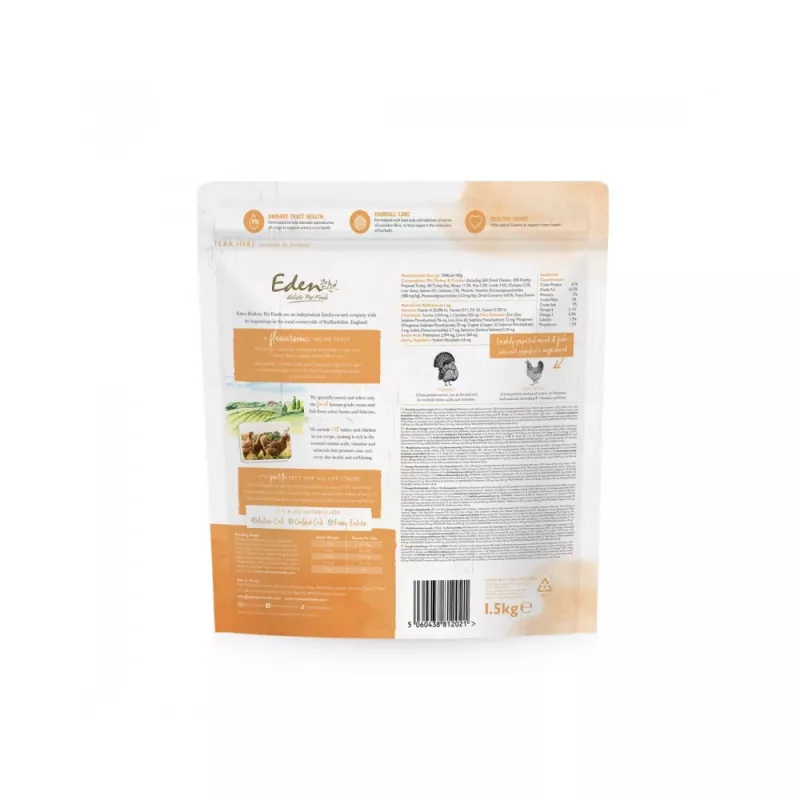 EDEN Turkey & Chicken – sausas ėdalas katėms – 1,5 kg
