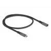DeLOCK USB ilginimo kabelis USB Type-C kištukas į lizdą 10 Gbps 0,5 m pilkas metalinis