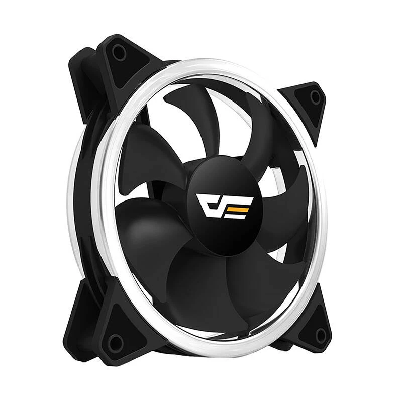 Ventiliatorius darkFlash DR12 PRO 12 cm juodas 1200 RPM hidraulinis guolis