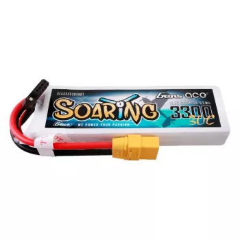 Gens Ace GEA333S30X9GT akumuliatorius 3300mAh 11,1V 30C 3S1P LiPo su XT90 jungtimi