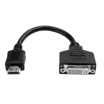 Eaton Tripp Lite P132-08N HDMI į DVI adapteris (HDMI kištukas į DVI-D lizdą) - 20,32 cm - 0,2 m - DVI-D - HDMI - Kištukas - Lizdas - Auksuotas