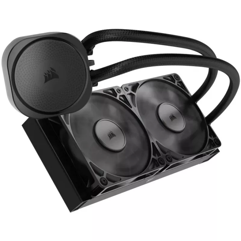 Corsair NAUTILUS 240 RS – skystu aušinamas procesoriaus aušintuvas, juodas