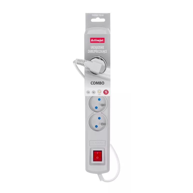 Activejet pilkas ilgintuvas su laidu ACJ COMBO 5G/5M/BEZP. AUT/S