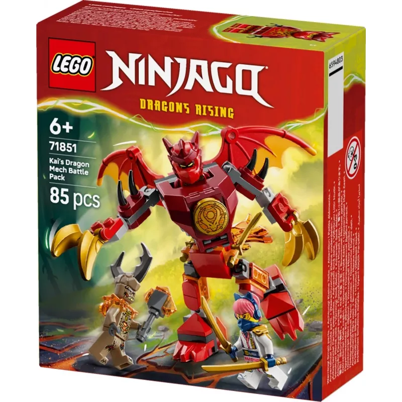 LEGO NINJAGO 71851 Kainio drakono mechaninis kovos rinkinys