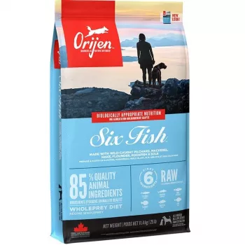 ORIJEN Six Fish – sausas šunų ėdalas – 11,4 kg