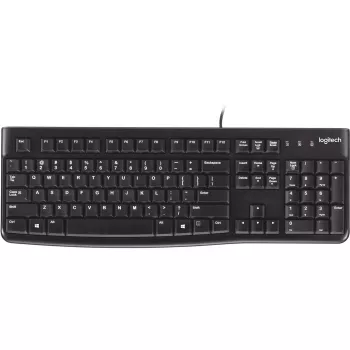 Logitech K120 klaviatūra USB QWERTY ispaniška juoda (920-002499)