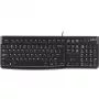 Logitech K120 klaviatūra USB QWERTY ispaniška juoda (920-002499)