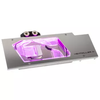 Watercool Heatkiller IV, skirta Radeon RX 5700 XT, RGB - Akrilas + Nikelis, sidabrinė